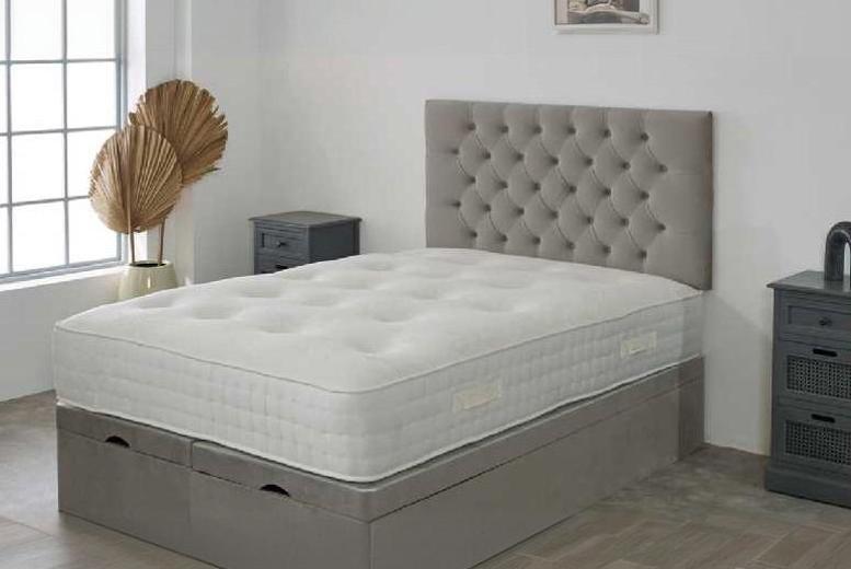 Chesterfield Plush Ottoman Divan Bed with Integrated Mattress | Wowcher Chesterfield Plush Ottoman Divan Bed with Integrated Mattress | Wowcher