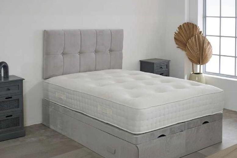 Finsbury Plush Ottoman Bed with 1000 Mattress – All-In-One Comfort & Storage | Wowcher Finsbury Plush Ottoman Bed with 1000 Mattress – All-In-One Comfort & Storage | Wowcher