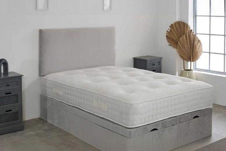 Enfield Plush Ottoman Divan Bed with Integrated 1000 Mattress | Wowcher Enfield Plush Ottoman Divan Bed with Integrated 1000 Mattress | Wowcher