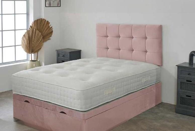 Deluxe Plush Ottoman Divan Bed with 1000 Mattress – All-In-One Comfort & Storage | Wowcher Deluxe Plush Ottoman Divan Bed with 1000 Mattress – All-In-One Comfort & Storage | Wowcher