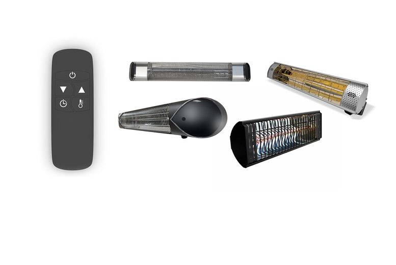 2kW Infrared Patio Heaters with Remote and Timer Control | Wowcher