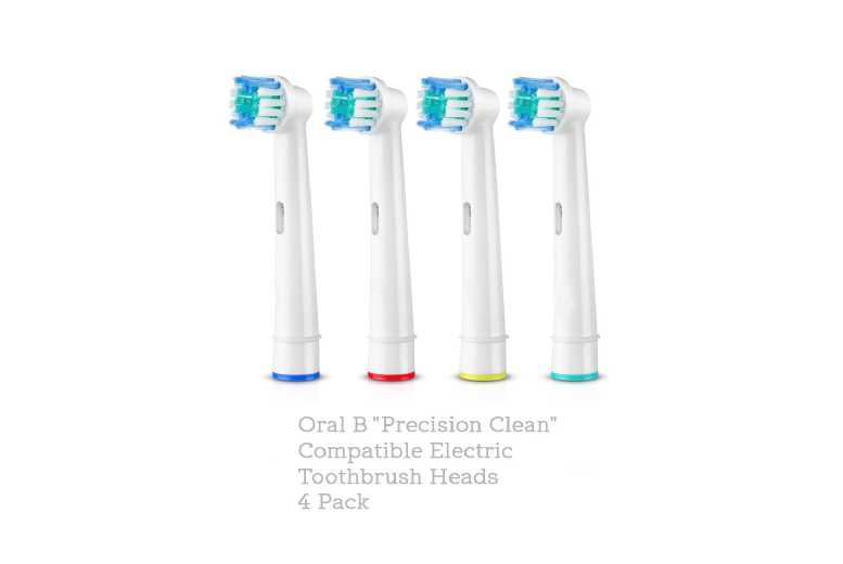 Oral-B Compatible Electric Toothbrush Heads 4 Pack – Precision, Cross Action, Floss Action & Whitening Replacement for Braun | Wowcher