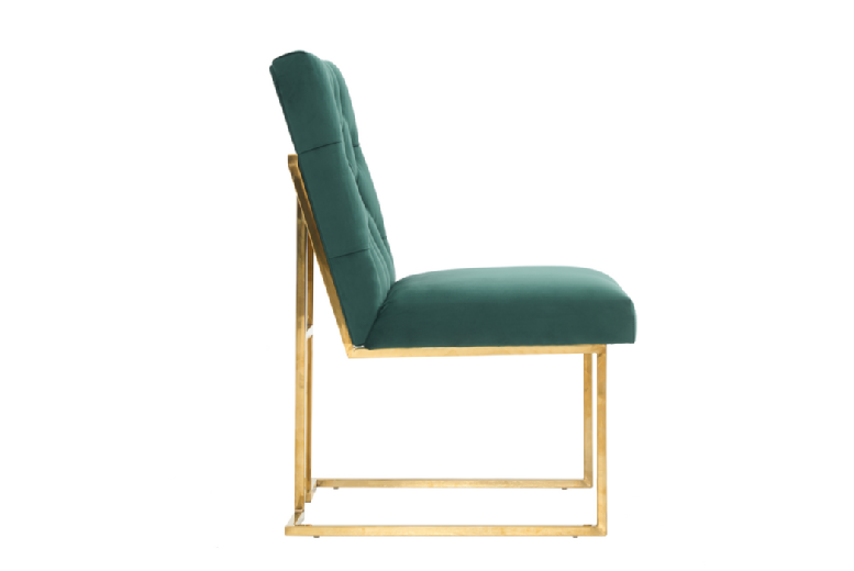 Noira Tufted Velvet Dining Chair – Gold Metal Legs, Luxury Upholstered, Multiple Colour Options | Wowcher Noira Tufted Velvet Dining Chair – Gold Metal Legs, Luxury Upholstered, Multiple Colour Options | Wowcher