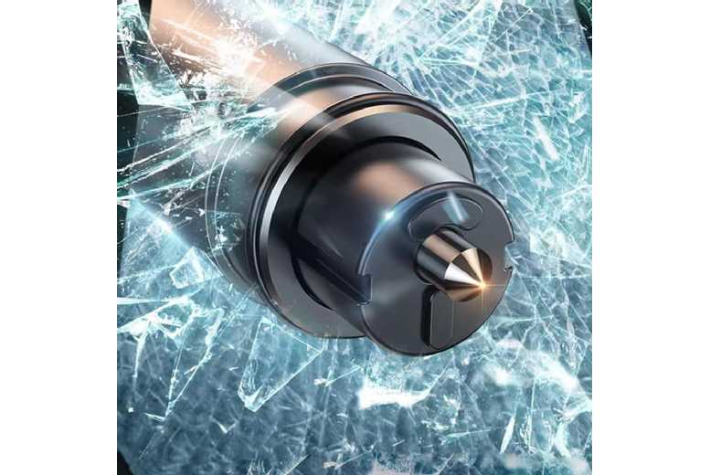 3Pcs Emergency Car Hammer Window Glass Breaker & Seat Belt Cutter Tool – Tungsten Alloy, Compact, Universal Fit | Wowcher