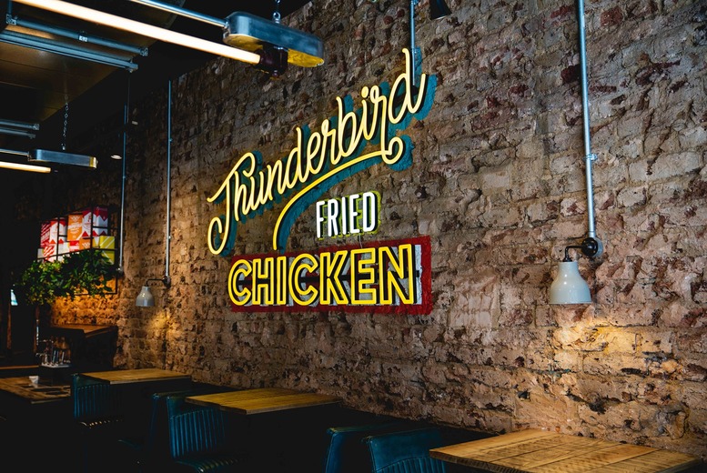 Award-Winning Fried Chicken Bucket, Fries & Drinks for 2 at Thunderbird Fried Chicken - 6 Locations - Ultimate Bucket Upgrade Available! | Wowcher