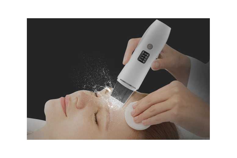 Ultrasonic Face Scrubber Skin Spatula Blackhead Remover – Deep Cleansing & Skin Tightening for All Skin Types | Wowcher Ultrasonic Face Scrubber Skin Spatula Blackhead Remover – Deep Cleansing & Skin Tightening for All Skin Types | Wowcher