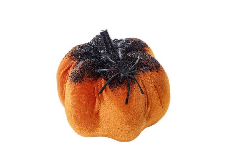 Halloween Spider Pumpkin Nordic Table Ornament – Minimalist Resin Decor, 10x9cm, Modern Halloween Accent | Wowcher