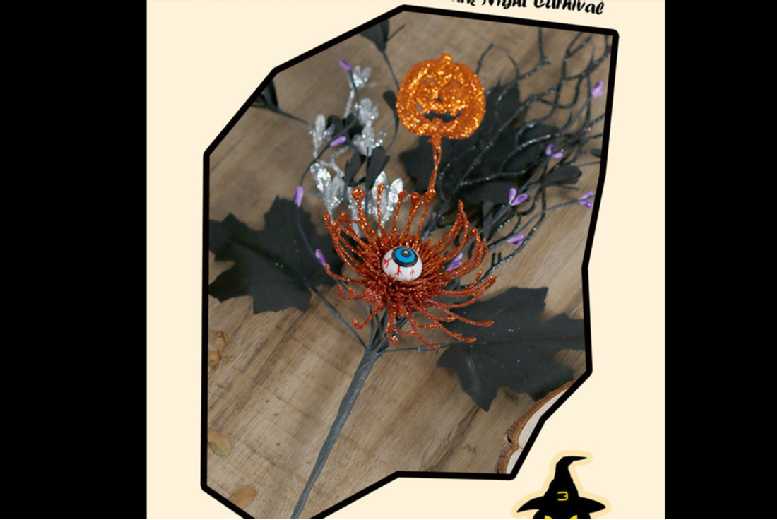 Spooky Pumpkin Maple Leaf Eyeball Flower – Realistic Halloween Decorative Accent | Wowcher Spooky Pumpkin Maple Leaf Eyeball Flower – Realistic Halloween Decorative Accent | Wowcher