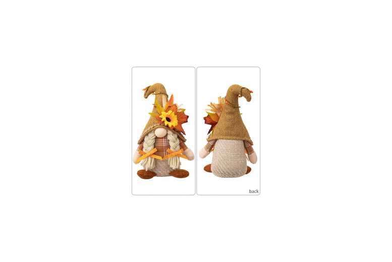 Standing Faceless Gnome Figurine – Harvest Season Table Decor, Soft Polyester, Autumnal Charm | Wowcher