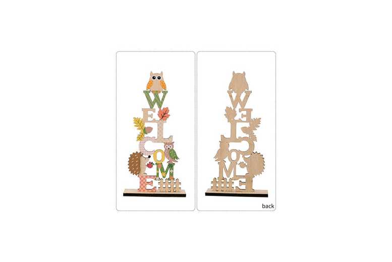 Harvest Season Wooden Decorative Ornaments – Handcrafted Solid Wood Table & Shelf Decor, Autumn Style | Wowcher