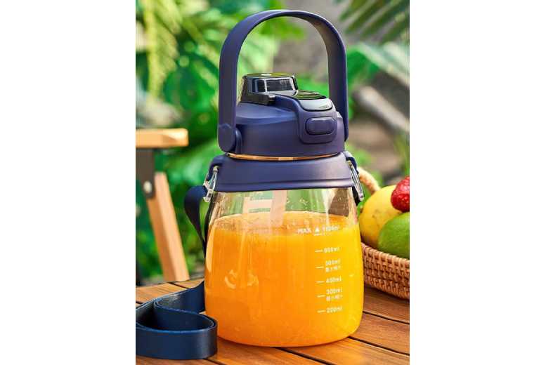 Multi-Function 10-Blade Juicer Jug – High-Speed Portable Blender, 1.1L, Sleek Design | Wowcher