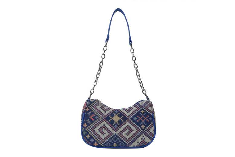 Unisex White Ethnic Style Small Square Shoulder Bag – Lightweight, Versatile, Wear-Resistant | Wowcher