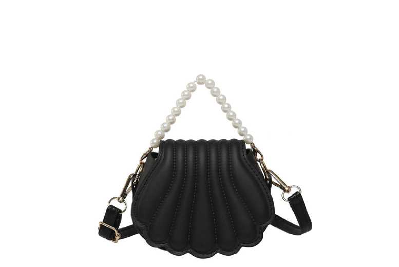 Unisex Blue Vegan Leather Shell Crossbody Bag – Adjustable Strap, Lightweight, Versatile Mini Purse | Wowcher