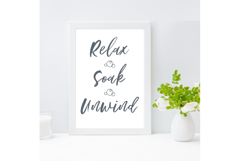 Home D e9cor Bathroom Wall Art Prints – Modern A4 Textured Card, Humorous Designs | Wowcher