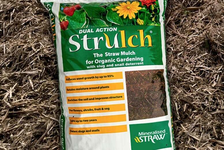 100L Organic Wheat Straw Mulch – 20 Bag Bulk Garden Pack | Wowcher