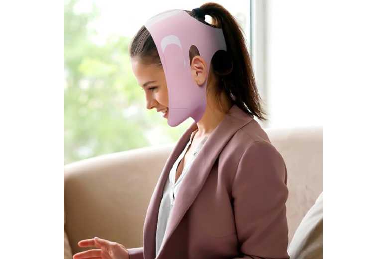 V-Line Lifting Chinstrap – Adjustable Reusable Face Shaper for Jawline Contouring | Wowcher