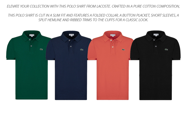 Lacoste Classic Polo Shirts for Men in 14 Colours and All Sizes | Wowcher