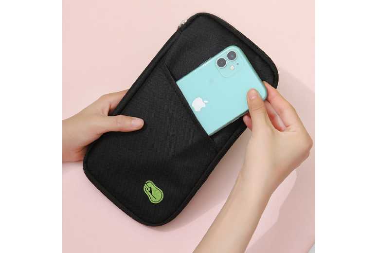 Unisex Black Multifunctional Fabric Card Holder Clutch – Slim Travel Wallet, Unisex, Lightweight | Wowcher Unisex Black Multifunctional Fabric Card Holder Clutch – Slim Travel Wallet, Unisex, Lightweight | Wowcher