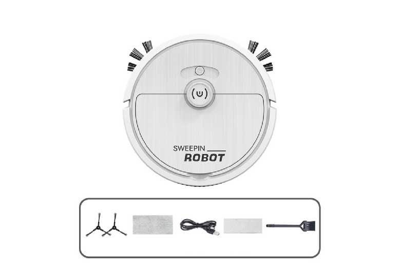 Mini Sweeping Robot Vacuum Mop – Lightweight 3-in-1 Cleaner, 0.1L Capacity, 800Pa Suction | Wowcher