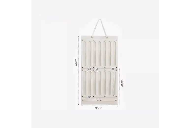 Wall-Mounted Fabric Storage Bag – Modular Hanging Organiser, Large Capacity, Minimalist Style | Wowcher