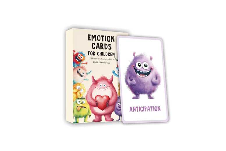 32Pcs Monster Emotions Cards for Kids – Educational Social Skills Toy, Ages 3+, Creative Learning Game | Wowcher