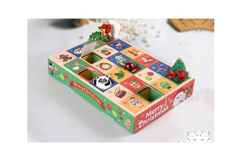 5Pcs Empty Christmas Advent Calendar Gift Boxes – 24 Compartments, Family-Friendly, Refillable | Wowcher