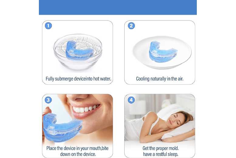 Adjustable Anti-Snore Mouth Guard for Teeth Grinding & Nighttime Oral Care – Reusable, Custom Fit, Adult Sleeping Aid | Wowcher