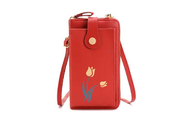 Unisex Black Flower Mini Vertical Phone Crossbody Bag – Lightweight Everyday Purse | Wowcher Unisex Black Flower Mini Vertical Phone Crossbody Bag – Lightweight Everyday Purse | Wowcher