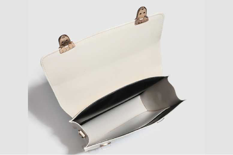 Black PU Leather Crossbody Purse – Adjustable Strap, Multiple Compartments, Lightweight Minimalist Bag | Wowcher