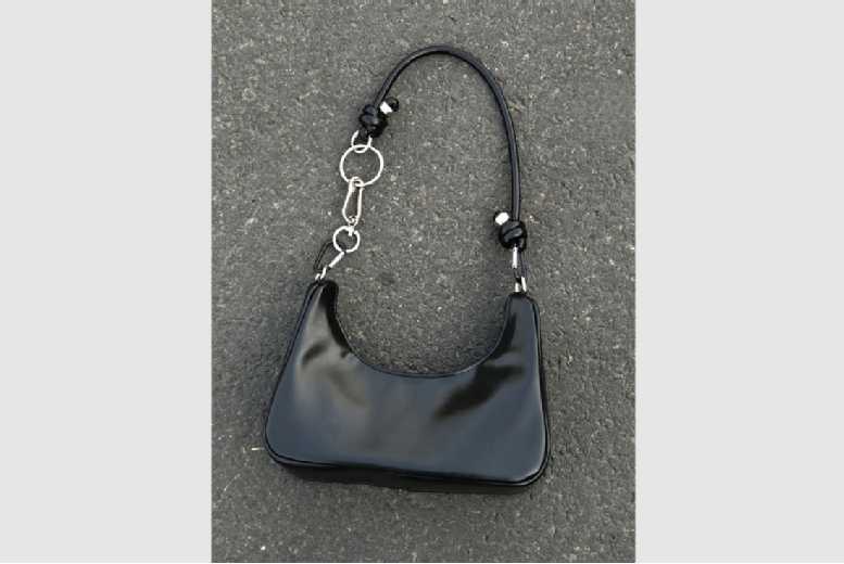 Black Vegan Leather Crossbody Shoulder Bag – Adjustable Strap, Multi-Compartment, Everyday Tote | Wowcher