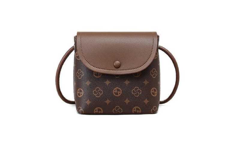Women’s Brown Vegan Leather Bucket Bag – Large Capacity Crossbody Purse | Wowcher