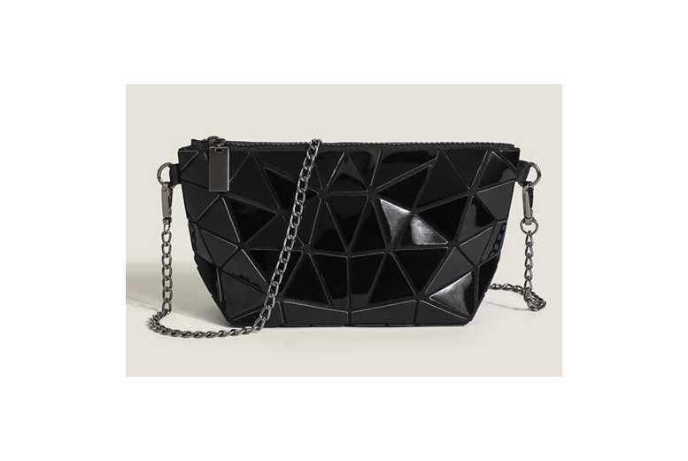 Unisex Black Diamond Luminous Laser Crossbody Bag – Vegan Leather, Adjustable Strap, Trendy Shoulder Purse | Wowcher Unisex Black Diamond Luminous Laser Crossbody Bag – Vegan Leather, Adjustable Strap, Trendy Shoulder Purse | Wowcher
