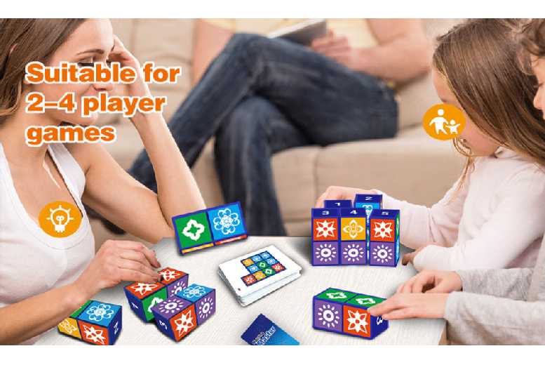 Block Puzzle Board Game – Educational Family STEM Toy, Ages 6+, Multi-Player, Portable | Wowcher