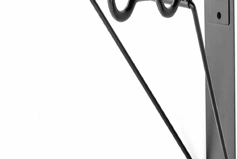 Wall Mounted Metal 2-Bike Rack – Space-Saving Garage Storage Hook Hanger, Heavy Duty, Scratch-Proof | Wowcher