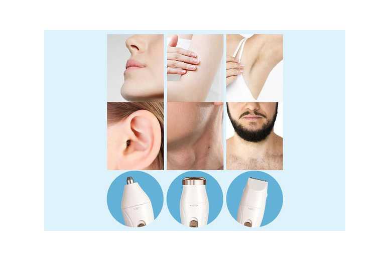 3-in-1 Electric Lady Shaver & Bikini Trimmer – Pain-Free, Cordless, Sensitive Skin Razor for Face & Body | Wowcher