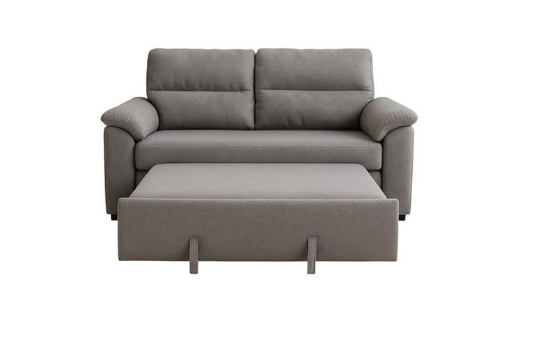 Nubo 2-Seater Pull-Out Sofa Bed – Beige, Grey, or Silver | Wowcher Nubo 2-Seater Pull-Out Sofa Bed – Beige, Grey, or Silver | Wowcher
