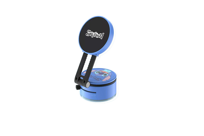 Stitch- 360° Swivel Magnetic Phone Holder w/ 180° Fold & Strong Vacuum Mount Stand | Wowcher
