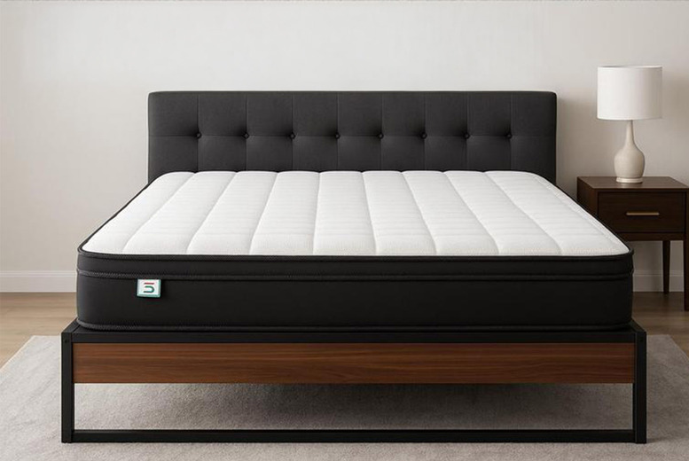 Memory Foam Pocket Spring Hybrid Mattress – Single, Double, or King | Wowcher
