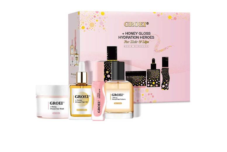 Luxurious 4-Piece Honey-Infused Skincare & Haircare Set | Wowcher