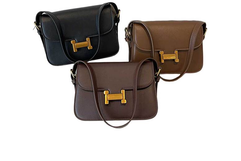 Unisex Black Hermès Constance  Small Crossbody Bag – 3 Colours | Wowcher