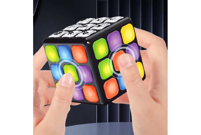 9-Mode Music Interactive Game Cube Toy – Rechargeable, Educational, Ages 3+, Multiplayer Fun | Wowcher