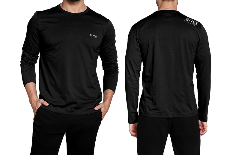 Hugo Boss Men’s Pure Cotton Long Sleeve T-shirt with Embroidered Logo – 5 Sizes & Colours | Wowcher Hugo Boss Men’s Pure Cotton Long Sleeve T-shirt with Embroidered Logo – 5 Sizes & Colours | Wowcher
