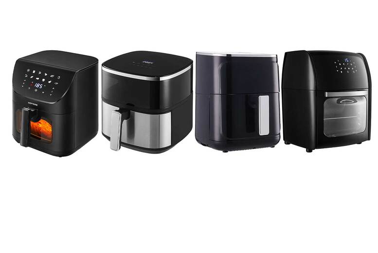 4.7L, 6L, 8L Or 12L Air Fryer with Smart Touch & Auto shut-off | Wowcher