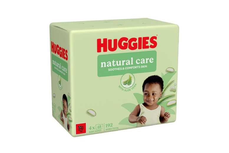 Huggies Natural Care Sensitive Baby Cleaning Wipes Bulk Pack – Unscented, Hypoallergenic, 192 Wipes | Wowcher