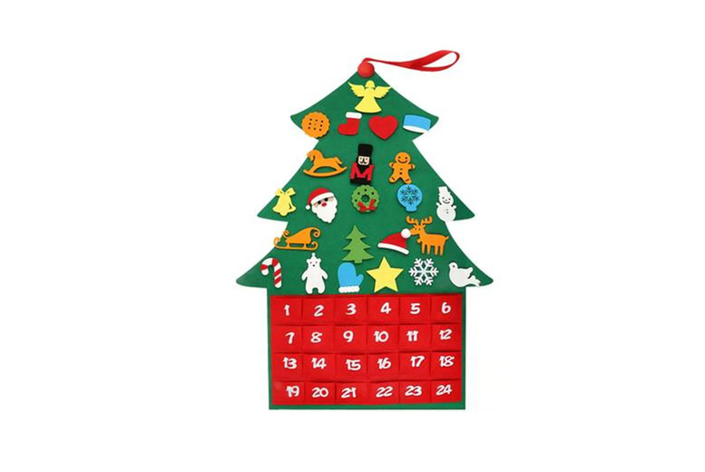 DIY Felt Christmas Tree Wall Calendar – 25 Removable Ornaments, Space-Saving Festive Decor (93cm x 67cm) | Wowcher DIY Felt Christmas Tree Wall Calendar – 25 Removable Ornaments, Space-Saving Festive Decor (93cm x 67cm) | Wowcher
