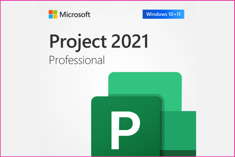 Microsoft Project 2021 Professional Lifetime Digital Licence w/ Advanced Management Features | Wowcher