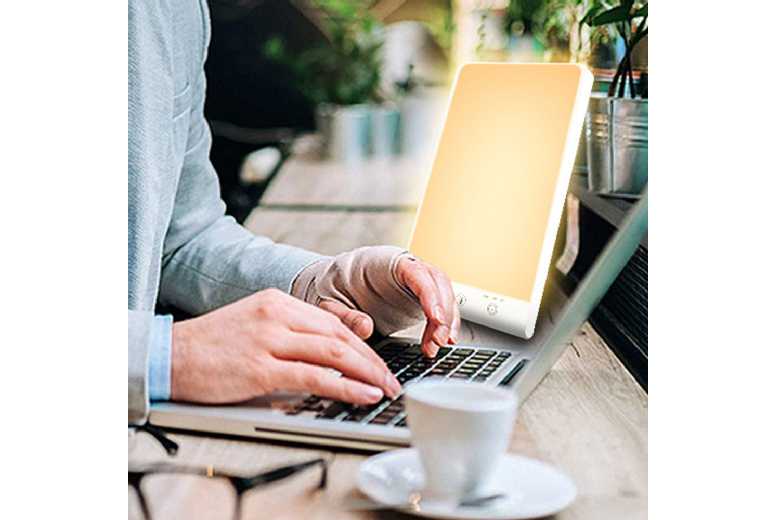 USB Powered Touch Control Dual-Color LED SAD Table Lamp – Adjustable Brightness, Modern White | Wowcher