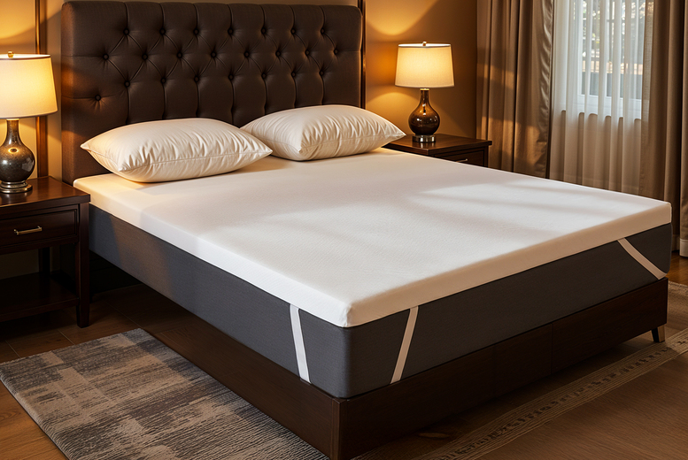 Soft Bamboo Memory Foam Mattress Topper – 5 Sizes & Up to 5cm Thickness! | Wowcher