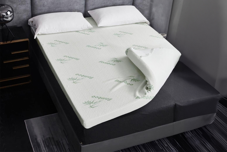 Soft Bamboo Memory Foam Mattress Topper – 5 Sizes & Up to 5cm Thickness! | Wowcher