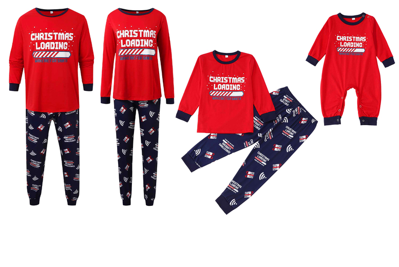 Matching Christmas Family Long Sleeve Pyjama Set for All Ages! | Wowcher